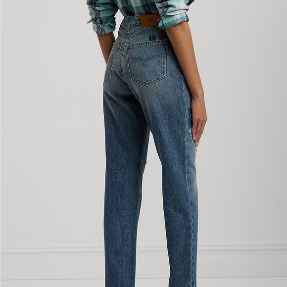 RALPH LAUREN (31/12) Patchwork Boyfried Taper authentic denim classic fit & feel - Picture 16 of 16